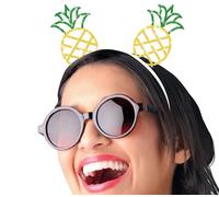 FIESTAS GUIRCA | Diadema Ananas Metallica (Taglia Unica) - Accessorio per Feste per Celebrazioni Estive e di Laurea - Ideale per Tematiche Hawaiane e Tropicali - Adulto Unisex - Giallo, Verde
