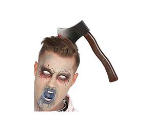 FIESTAS GUIRCA Cerchietto diadema Effetto Ascia conficcata in Testa per Travestimento Horror