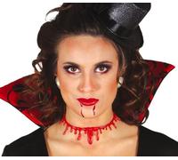FIESTAS GUIRCA Cicatrice insanguinata collo collana sangue horror Halloween