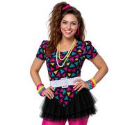 FIESTAS GUIRCA | Cintura Bianca - Accessorio per Costume per Feste a Tema degli Anni '60 e '70 - Ideale per Halloween, Carnevale e Celebrazioni Retro - Adulto Unisex - Bianco