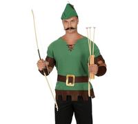 FIESTAS GUIRCA Cintura per capelli di carnevale Set di frecce in legno per appassionati di costumi medievali, Unisex adulti, bambini e giovani, Marrone