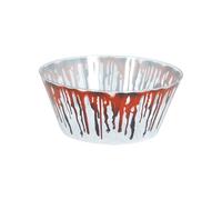 FIESTAS GUIRCA | Ciotola Insanguinata Riutilizzabile (25 cm) - Decorazione per Tavola per Halloween e Feste di Terrore - Ideale per Celebrazioni ed Eventi - Rosso