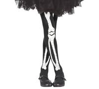 Fiestas Guirca Collant Calze Scheletro per Travestimento Horror Bambina Taglia Unica 5-9 Anni