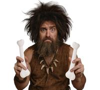 FIESTAS GUIRCA | Confezione di 2 Ossa Giocattolo (20 cm) - Accessorio per Costume da Troglodita e Voodoo - Ideale per Feste in Maschera e Celebrazioni - Adulto Unisex - Bianco