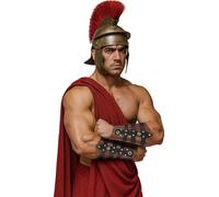 FIESTAS GUIRCA | Copribraccia Romani Multicolore (Taglia Unica) - Maniche da Guerriero per Costume da Gladiatore e Centurione - Accessorio Armi per Feste in Maschera e Carnevale - Unisex - Multicolore