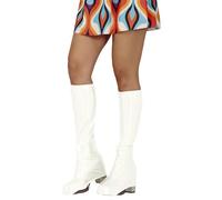 FIESTAS GUIRCA | Copristivali Bianchi (45 cm) - Accessorio per Costume per Feste Anni '70 e Tematiche Rock - Ideale per Adulti Unisex - Perfetto per Carnevale e Halloween - Bianco