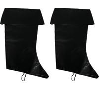FIESTAS GUIRCA | Copristivali Neri Bambini (50 cm) - Accessorio per Costume da Pirati, Banditi e Moschettieri - Ideale per Feste e Celebrazioni - Unisex - Nero