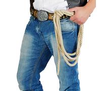 FIESTAS GUIRCA | Corda da Cowboy Vecchio West (185 cm) - Accessorio per Costume da Cowboy del Wild West e Feste a Tema Texas - per Halloween, Carnevale e Cosplay