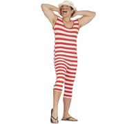 FIESTAS GUIRCA Costume a Righe forzuto Bagnino bagnante Anni 30 Donna