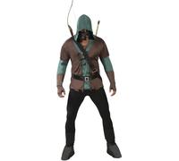 FIESTAS GUIRCA Costume arciere mascherato adulto - Verde - M (48-50)