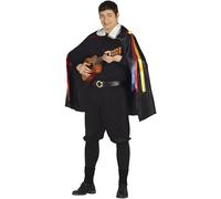FIESTAS GUIRCA Costume da Menestrello - Costume da Uomo Taglia M 48-50