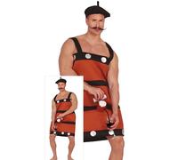 FIESTAS GUIRCA Costume birichino da uomo da Botte di vino con divertente distributore di bevande - Divertente costume da uomo - Addio al celibato, Costume da uomo, Taglia L