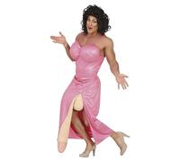 FIESTAS GUIRCA | Costume Big Drag per Uomo (52-54/L) - Vestito, Cintura e Pene Giocattolo - Addii al Celibato, Feste in Maschera e Carnevale - Ideale per Adulti - Rosa