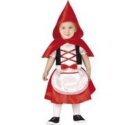 Fiestas Guirca Costume Cappuccetto Rosso per Bambina - Cappa, Cappuccio e Vestito - 18-24 mesi