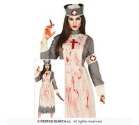Fiestas Guirca Costume Carnevale Halloween Infermiera Storico Wartime