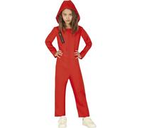 FIESTAS GUIRCA Costume Casa di Carta tuta rossa con cappuccio bambino bambina