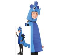 Fiestas Guirca Costume Cavalluccio Marino Blu Unisex per Ragazzi e Ragazze 7-9 anni