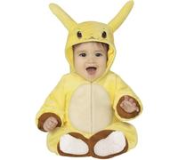 FIESTAS GUIRCA | Costume Chinchilla Elettrica Bambini (2-3 Anni) - Cappuccio, Coda e Tuta - Costumi da Videogiochi, Cosplay e Animali per Halloween e Feste in Maschera - Unisex - Giallo e Marrone