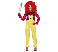 FIESTAS GUIRCA Costume Clown Killer It Clown Pagliaccio assassina Donna