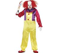 COSTUME PAGLIACCIO KILLER GIALLO L