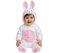 COSTUME CONIGLIO BIANCO CARNEVALE VESTITO BAMBINO NEONATO UNISEX CONIGLIETTO