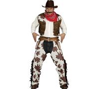 FIESTAS GUIRCA Costume Cowboy Adulto - Costume Cowboy Uomo Taglia XXL