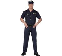 Costume Polizia carnevale Vestito Guirca adulto poliziotto uomo Police