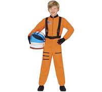 FIESTAS GUIRCA Costume da Astronauta Arancione per Bambino o Bambina - Tuta Spaziale da Astronauta Costumi Infantili da Pirata Bambini e Bambine 3-4 Anni