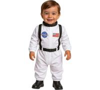 FIESTAS GUIRCA | Costume Astronauta Bambini (2-3 Anni) - Tuta Spaziale per Bambini - Costumi da Pilota e Esploratore dello Spazio per Halloween, Carnevale e Feste in Maschera - Bianco e Nero