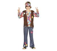 COSTUME HIPPIE BAMBINI TG. 7-9 ANNI