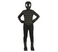 FIESTAS GUIRCA Costume da Bambino Ragno- Completo Infantile da Eroe Nero e Dorat