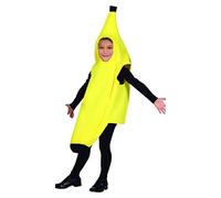 FIESTAS GUIRCA Costume da Banana per Bambini - Completo Infantile Unisex da Banana con Tunica Gialla per Bambini di 10-12 Anni