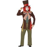 FIESTAS GUIRCA | Costume da Cappellaio Matto Adulto (48-50/M) - Giacca, Papillon, Pantaloni e Cappello - Costumi da Fiaba, Giornata Mondiale del Libro, Halloween e Carnevale - Ideale per Uomini