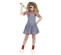 FIESTAS GUIRCA Costume da Bambola Posseduta per Bambina 7-9 Anni