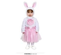Fiestas Guirca Costume da coniglio rosa per bambini da 6 a 12 mesi