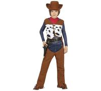 FIESTAS GUIRCA Costume da Cowboy Bambino - Completo Infantile per Feste di Nativi e Cowboy per Bambini di 5-6 Anni