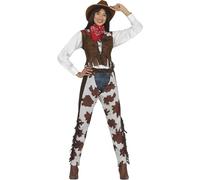 FIESTAS GUIRCA Costume da Cowboy Donna - Costume Cowboy Donna Adulta Taglia S