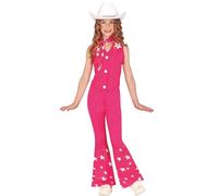 FIESTAS GUIRCA Costume da cowgirl rosa per bambina - Bambola da rodeo country - Costumi per bambini - Età 7-9 Anni