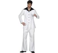 Fiestas Guirca Costume da Disco Bianco e Nero per Uomo
