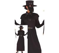 FIESTAS GUIRCA Costume da Dottore della Peste Nera per Donna - Inclusa Maschera da Uccello del Dottore della Peste - Costumi di Halloween per Donne Taglia L