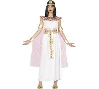 Costume egiziana donna vestito bianco Cleopatra storico carnevale halloween