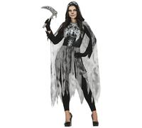 FIESTAS GUIRCA Costume Da Fantasma Scheletro Pirata Per Donna Adulta Taglia M 42-44