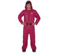 FIESTAS GUIRCA Costume da Gamer Cappuccio Rosso per uomo adulto (44-46)