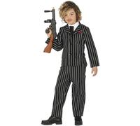 Bambini Gangster Costume da Ragazzo Bambini Capone Completo Fg