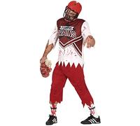 FIESTAS GUIRCA Costume da Quarterback Zombie - Giocatore Rugby Insanguinato Costume Halloween Uomo Taglia 52-54 L