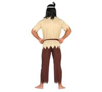 FIESTAS GUIRCA | Costume da Indiano Adulto (52-54/L) - Camicia, Fascia per Capelli, Cintura e Pantaloni - Costumi da Nativi Americani per Halloween, Carnevale e Feste in Maschera - Uomo