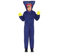 FIESTAS GUIRCA Costume da Monster Hugger - Orso di Peluche Malvagio Blu - Costume Halloween Bambino 7-9 Anni