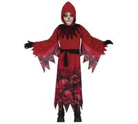 Fiestas GUiRCA Costume da Morte rossa per bambino