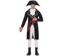 FIESTAS GUIRCA Costume da Napoleone - Completo da Conquistatore Francese incl. Cappello - Costume Storico Uomo Taglia M 48-50