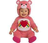 COSTUME BABY ORSO ROSA ORSETTO CUORE ARCOBALENO 12-18 MESI